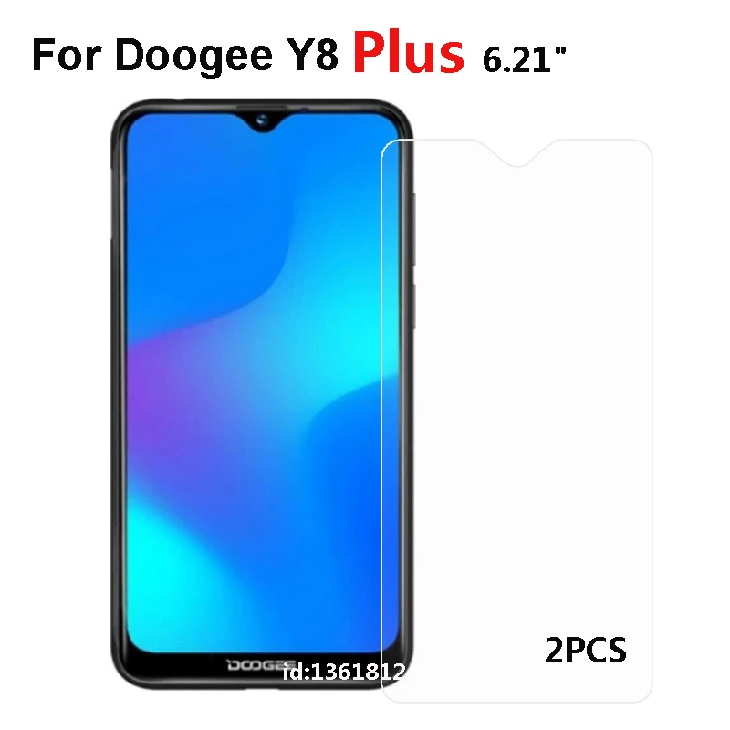 

Doogee Y8 Plus Tempered Glass 9H High Quality Protective Film Explosion-proof Screen Protector For Doogee Y 8 Plus 6.21 inch