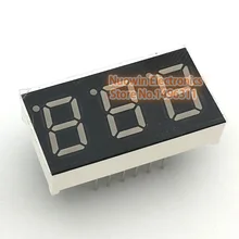 10 шт. 7 сегмент общий анод 3 битовая цифровая трубка 0," 0.4in. Красный светодиодный дисплей 7 segmentos светодиодный цифровой трубки