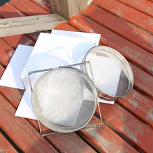 Ситечко для меда двойное сито из нержавеющей стали для пчеловодства оборудование фильтр для кухонной муки ручной сетчатый ситечко для муки