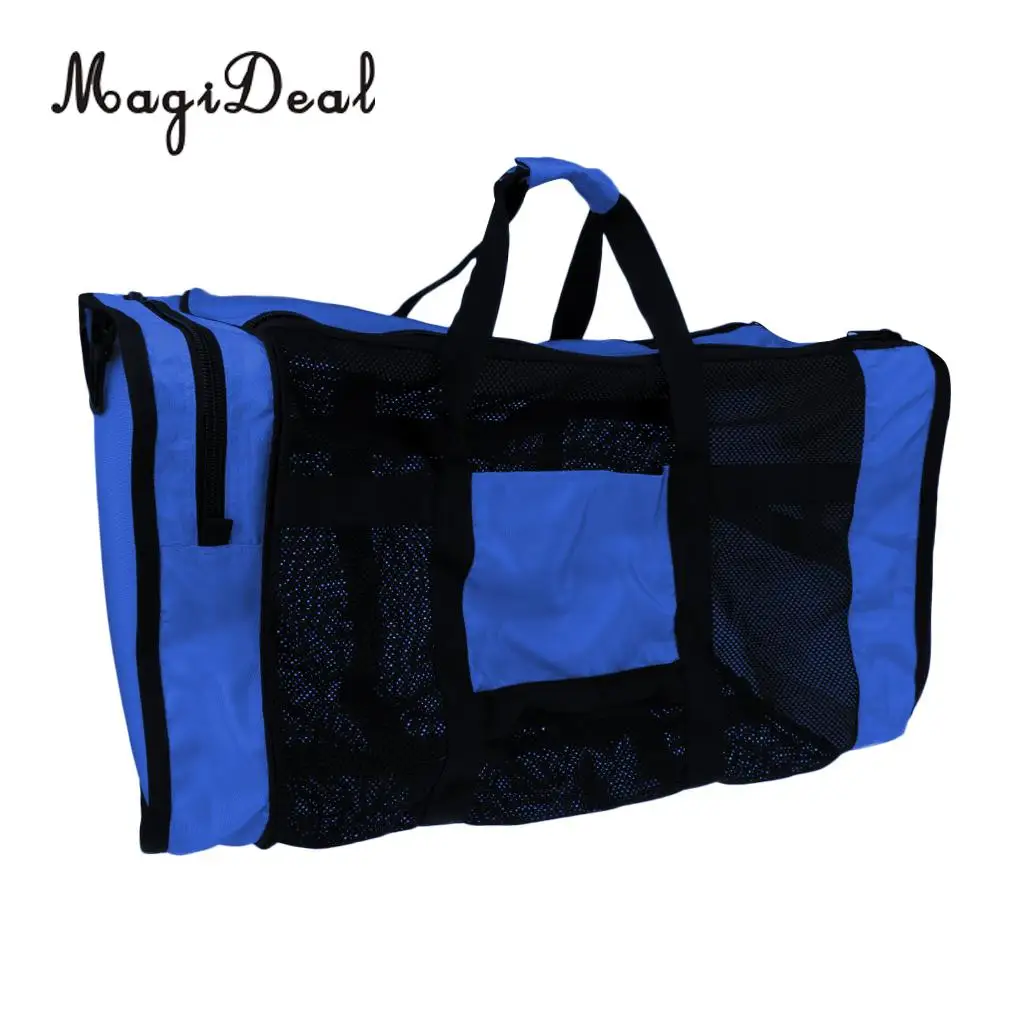 MagiDeal Foldable Heavy Duty Mesh Dive Bag Duffel Bag Storage Pouch for Diving Scuba Water Sports Dreediving Gear Equipment