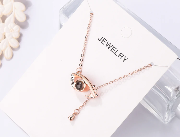 sterling sivler 100 language i love you eye pendant necklace 03