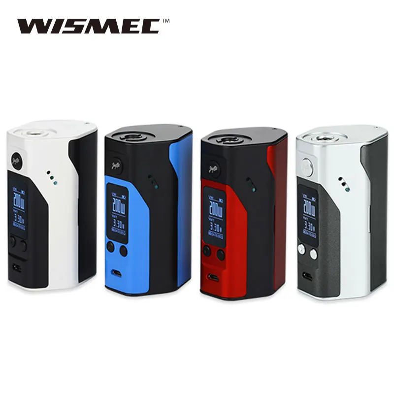 

100% Original Wismec Reuleaux RX200S TC Box Mod 200W OLED Screen TC200W Temp Control Mod W/O Battery E-cig Upgradeable Firmware