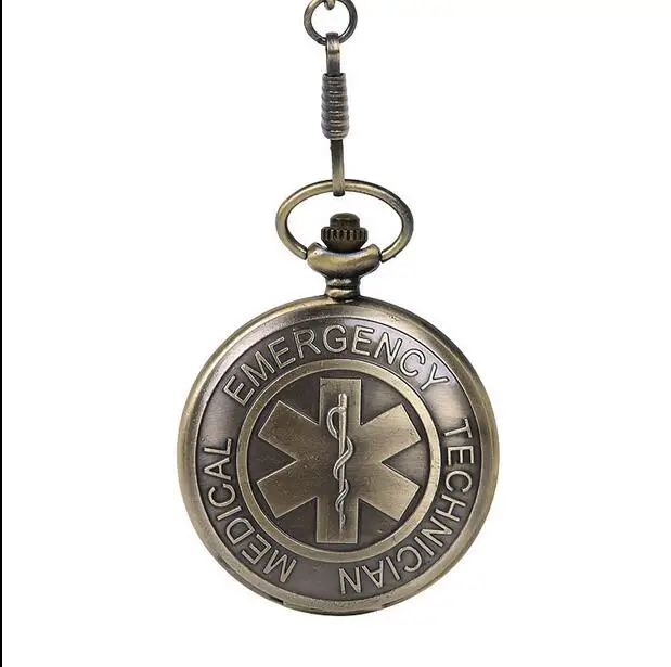 Symbol of Medical Emergency Technician Fob Clock The Star of Life