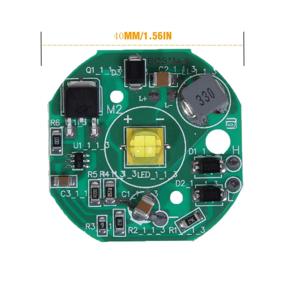 BOSMAA светодиодный чип XHP70 7070 15 Вт светильник PCB модуль 6000k Высокое Мощность 12V для автомобиля светильник мотор Точечный светильник «сделай сам»