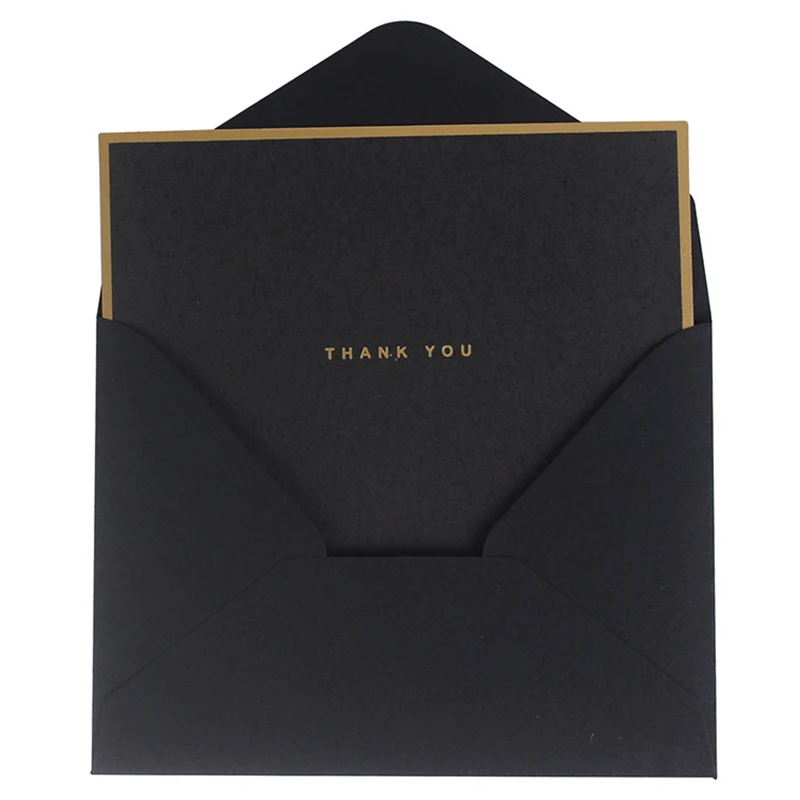 

5PCS Business Blessing Solid Color Simple Envelope Greeting Card Envelope Birthday Wishes Christmas Packaging Envelope