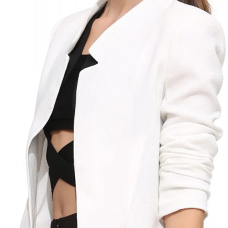 Блейзер Feminino 2016 Осень Женская Мода Slim Fit Blazer Куртки С Длинными Рукавами Пиджак