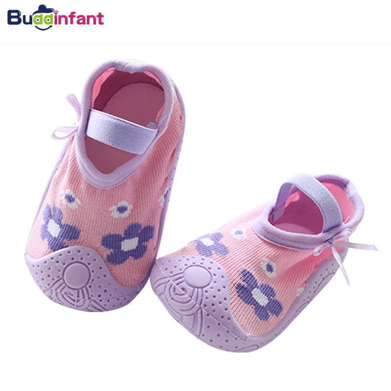 Spring Girl Baby Socks Antisliding Rubber Soles Toddler Comfortable