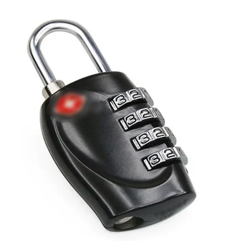 

IMC Hot Black Solid 4 Digital TSA Combination Padlock for Luggage Suitcases
