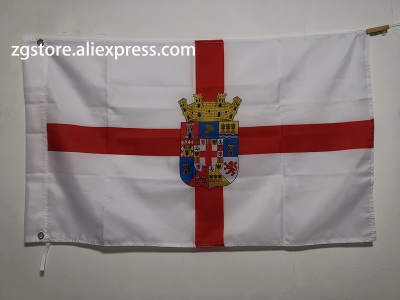 Flag Almería Province spain 3X5FT 150X90CM Polyester Banner brass metal holes Home Decor | Дом и сад