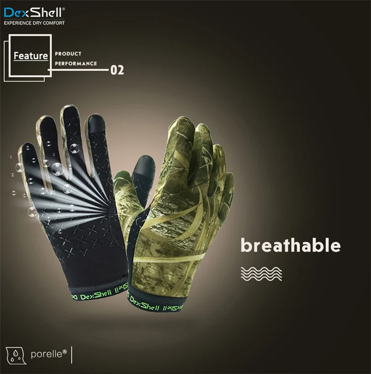 Dexshell водостойкие камуфляжные перчатки ветрозащитные термальные дышащие нескользящие спортивные перчатки на открытом воздухе Зимние охотничьи походные перчатки