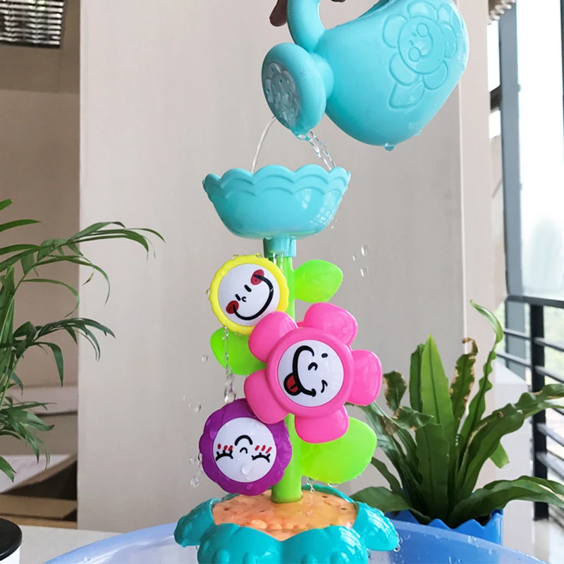Kids Baby Shower Bath toys Cute flower Waterwheel Toys Baby Faucet Bathing Water Spraying Tool Wheel Type Dabbling Toy No box Kids Baby Shower Bath toys Cute flower Waterwheel Toys Baby Faucet Bathing Water Spraying Tool Wheel Type Dabbling Toy No box