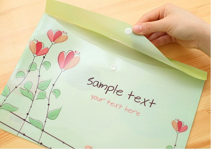 Купить 1 шт. новый милый башня цветок А4 сумка милые корейские офис ...