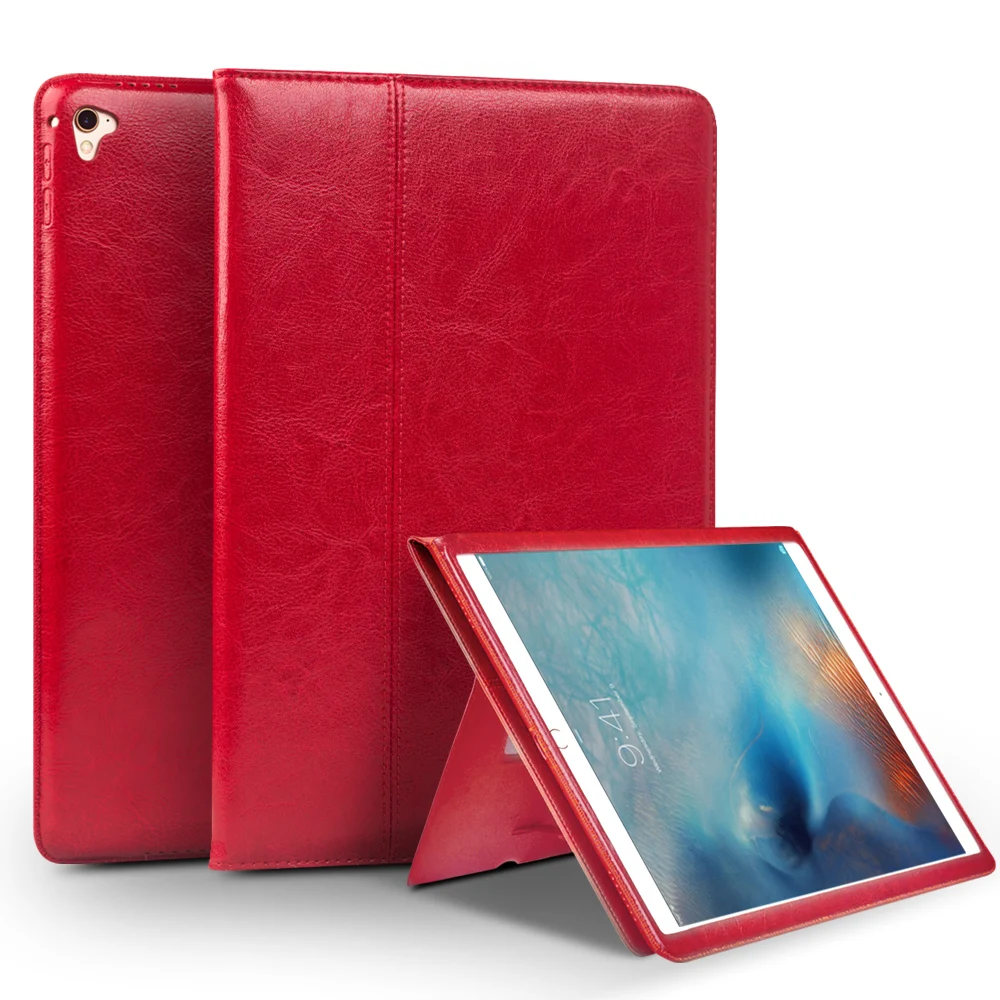 

For iPad Pro 9.7 Genuine Real leather Case Ultra-slim Wallet Stand cases Cover Shell For Apple iPad Pro 9.7inch Protective Stand