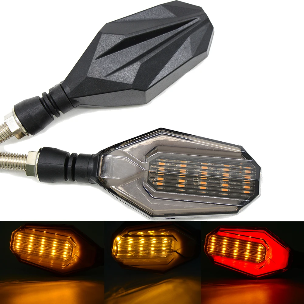 

Universal Black Motorcycle Turn Signals Bicycle Light Super Motorbike Turnning Light for aprilia CAPONORD / ETV1000 RS250 RS125
