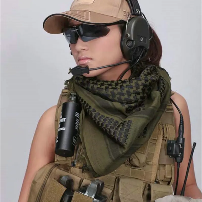 Mens Military Scarves Keffiyeh Male Shemagh Scarf Square Thicken Arab