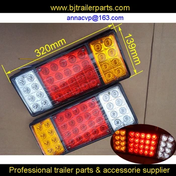 

2x 12V 12LED NEW BOAT TRUCK TRAILER STOP REAR TAIL BRAKE LIGHT INDICATOR LAMP Emark trailer parts