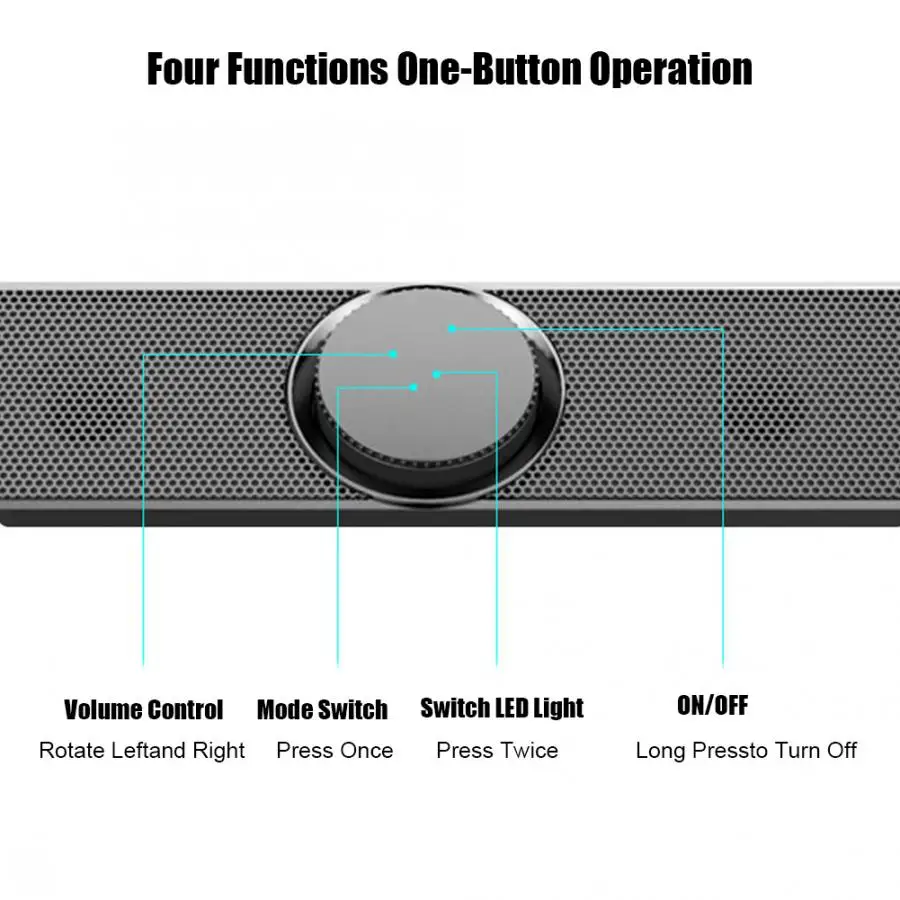 SADA V-198 Bluetooth 5.0 Computer Speaker Household Desktop Wireless Audio Music Speaker for Home Full-range Speaker Mega Bass