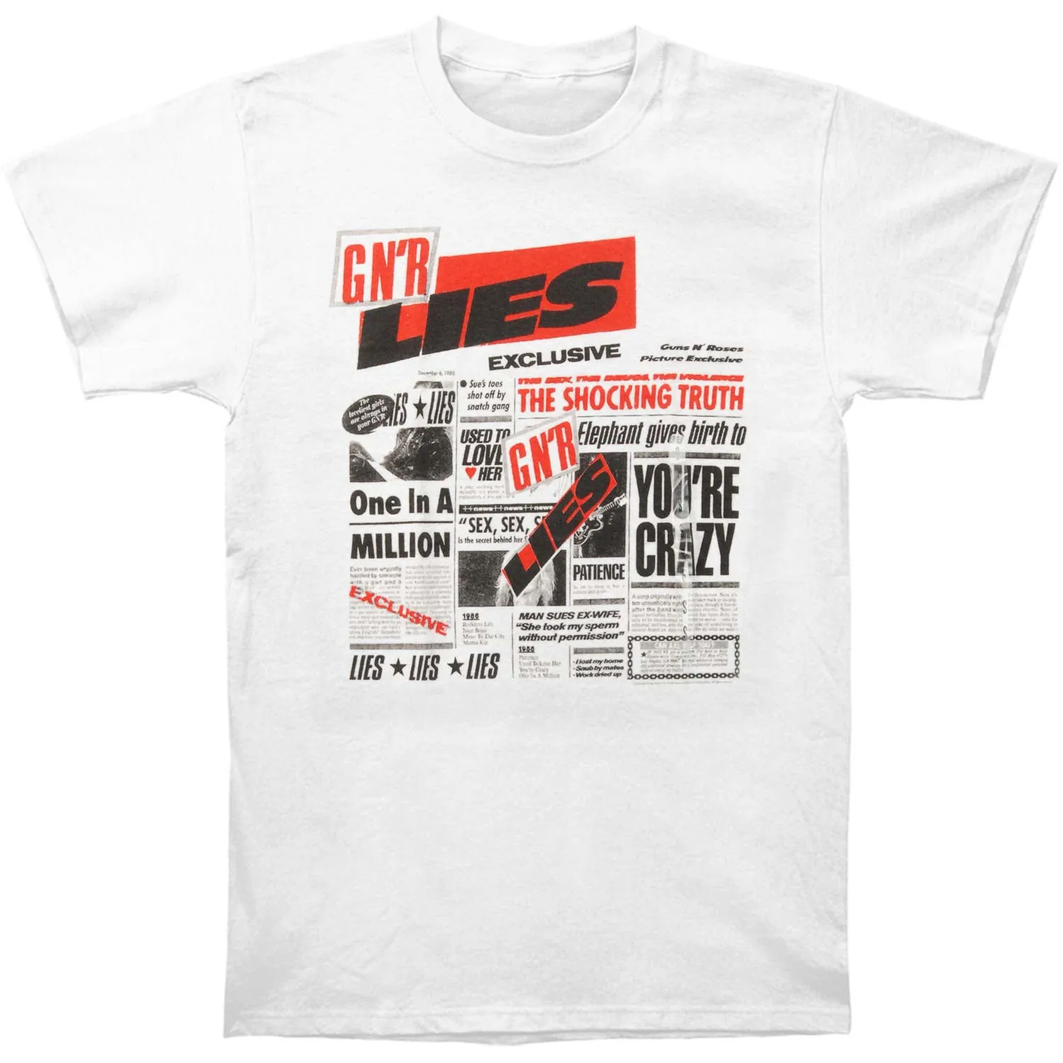 

2019 funny t shirt men novelty tshirt Guns N Roses Lies T-shirt