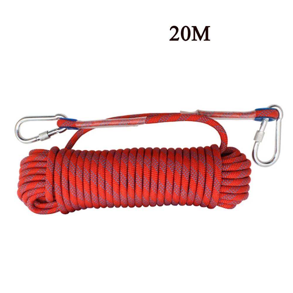 15 м/20 м/30 м верёвка для скалолазания на открытом воздухе скалолазание оборудование для скалолазания высокая прочность выживания Паракорд веревки безопасности аксессуары для альпинизма - Цвет: 20M