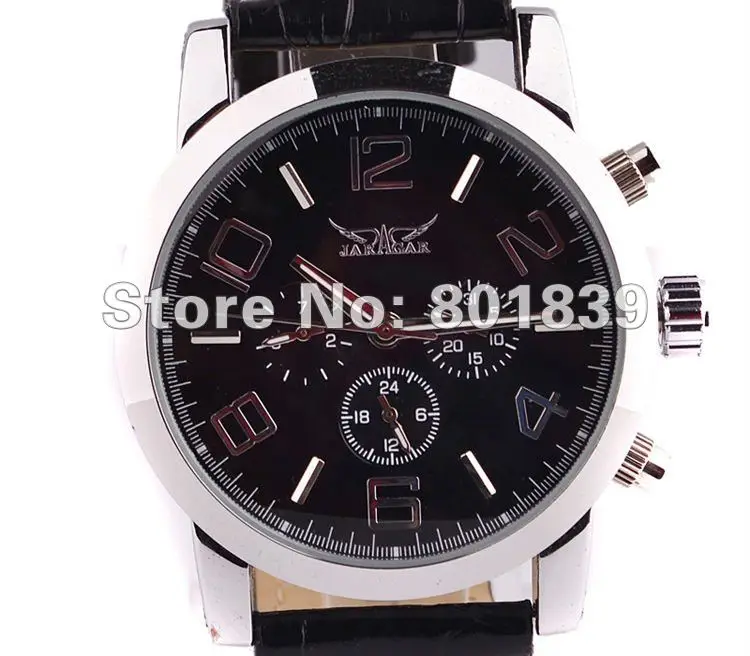 

Brand New Mens Deluxe Automatic Mechanical Leather 6 Hands Wrist Watch Day/Week Display Nice Gift Wholesale Price A516