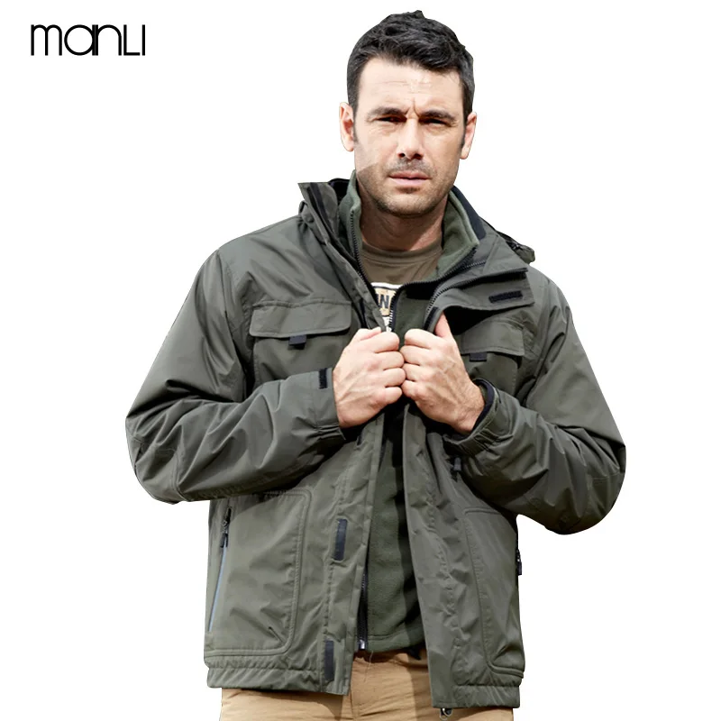 MANLI Winter Windproof Coat Trekking Ski Hiking Jackets Tactical