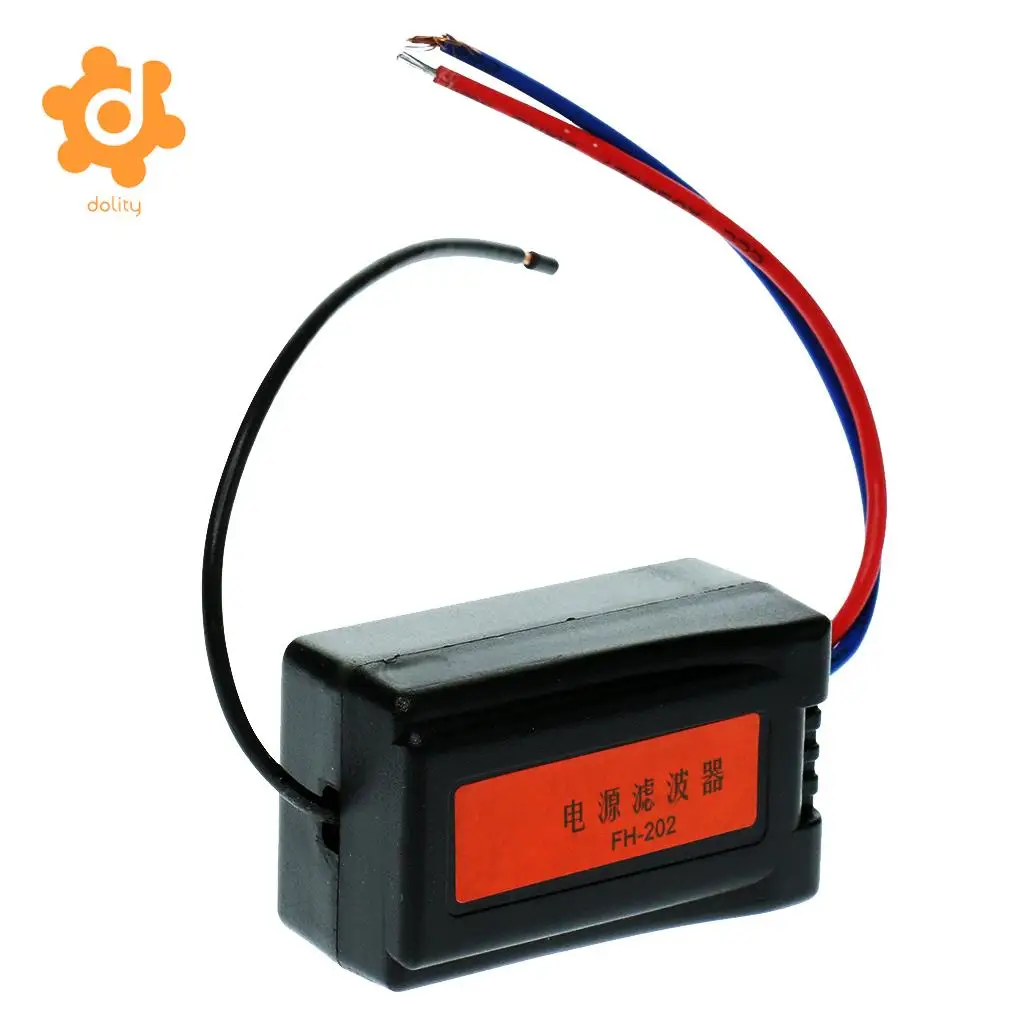 Car 12V Pre-wired Audio Power Noise Filter Ground Loop Isolator Suppressor