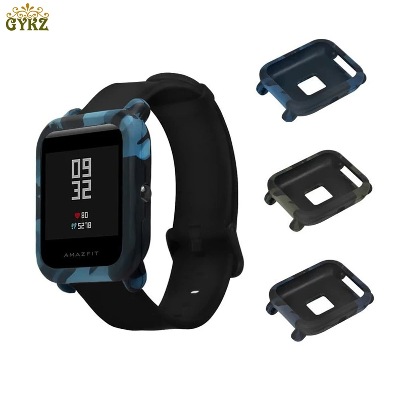 

For Xiaomi Amazfit Bip Youth Protective Case Watch Soft Silicone Shell For Amazfit Bit Cover Frame Screen Protector Accessories