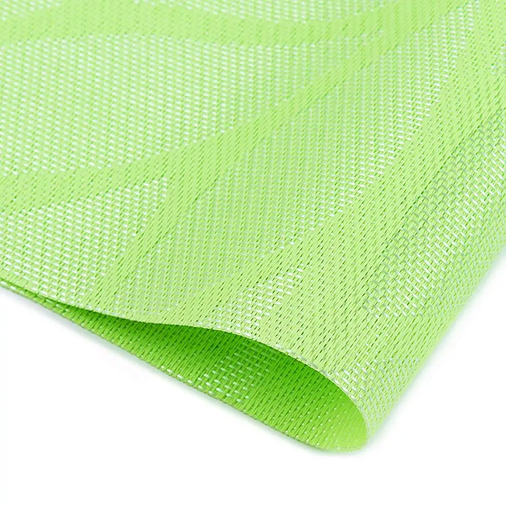 TFBC Placemats Crossweave пластиковые салфетки пятен-стойкий стол коврики для кухонный столовый набор из 6(зеленый