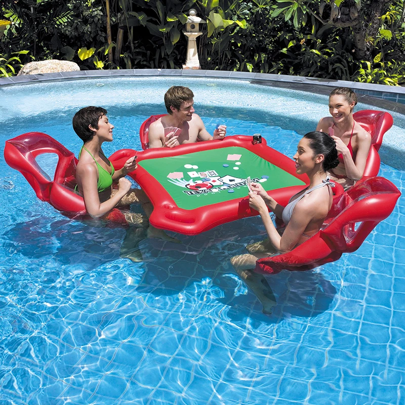4-Person Inflatable Water Group Pool Float for Beach Island Floating Row Lounge Raft Adult Kids Water Toy Sunbath Bed with Chair 4-Person Inflatable Water Group Pool Float for Beach Island Floating Row Lounge Raft Adult Kids Water Toy Sunbath Bed with Chair