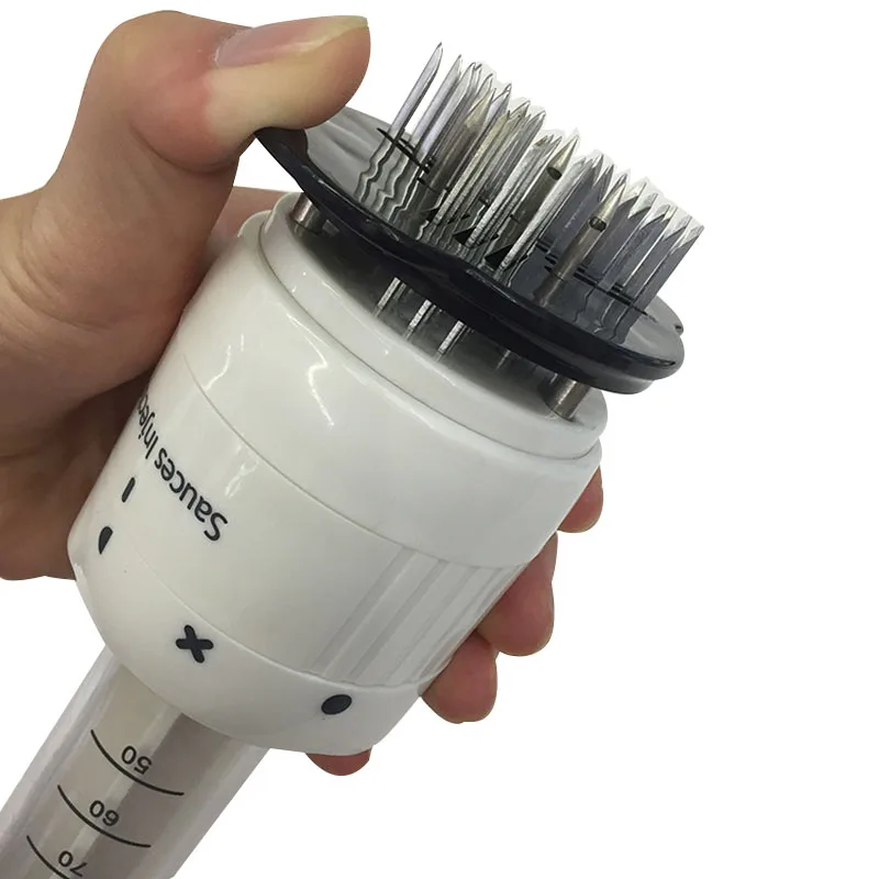 

30 Needle Meat Tenderizer Stainless Steel Blade 3OZ Marinade Injector Professional Meat Injector Tenderizer Kitchen Gadgets 2018