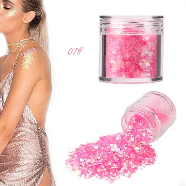 Buy 12 Colors body glitter powder Shimmer Loose