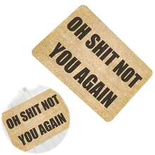 Многоразовый Противоскользящий резиновый напольный аккуратный ковер с надписями дверной коврик напольный коврик ковер