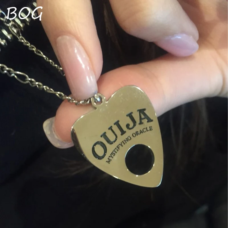 BOG Lot 1 шт. Подвеска из нержавеющей стали Ouija доска ожерелье 24 дюймовая медная цепь