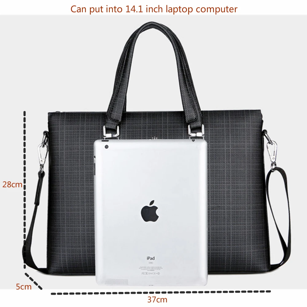 New Men Leather Laptop Briefcase Computer Bag Male Shoulder Office Bags For Bandolera Hombre Handbags Pasta Executiva portafolio