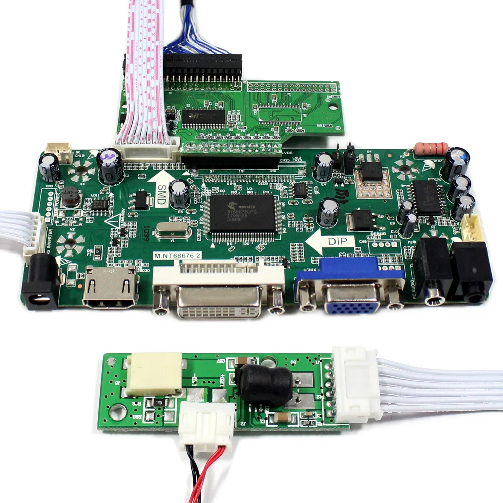 Плата ЖК контроллера аудио HD MI DVI VGA M.NT68676 10 4 дюйма AA104VH01 640x480 панель|board board|board hdmipanel