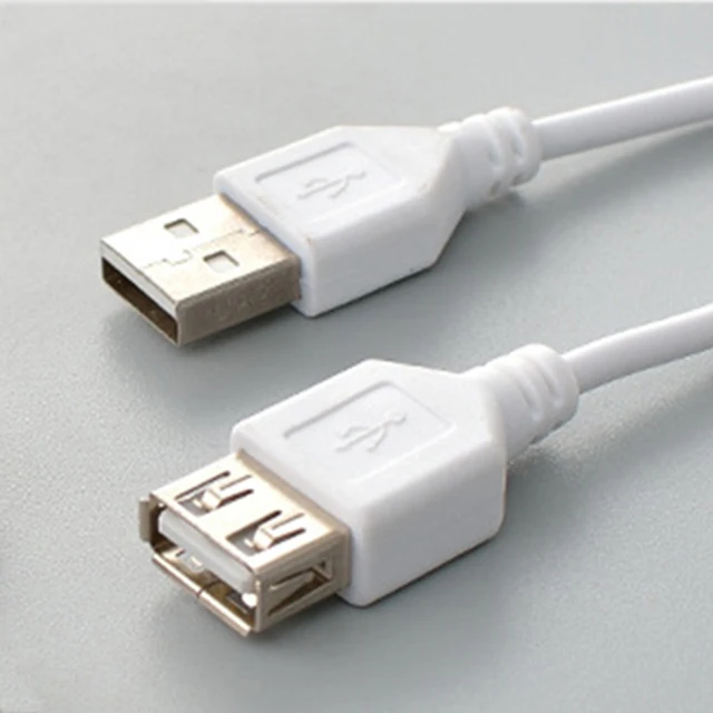 150/100 см USB удлинитель супер скорость USB 2,0 кабель мужчин и женщин расширение зарядки синхронизации данных кабель удлинитель шнура шнур - Цвет: Белый