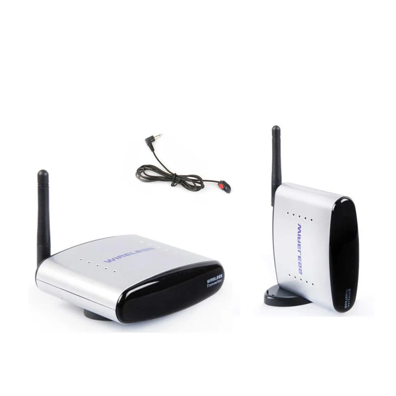 

HBUDS 2.4GHz 150m Wireless AV Sender TV Audio Video Transmitter Receiver With IR Remote PAT-225 Silver
