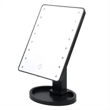 

Adjustable 16 LEDs Lighted Makeup Mirror Touch Screen Portable 360 Degrees Rotation Tabletop Lamp Cosmetic Make Up Mirror Lights