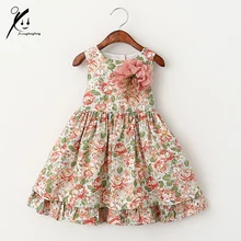 Bébé Filles Robes Imprimé floral Summer Party Princesse Robe Pour Les Filles Costume Vintage Enfants En Bas Âge Fille Vêtements XDD-511733