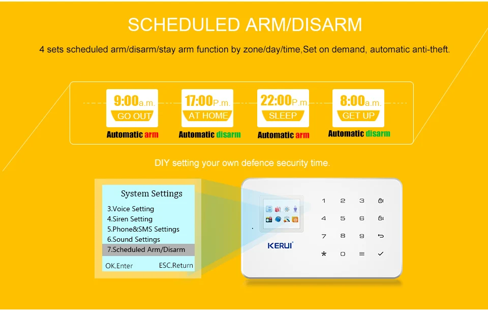 KERUI G18 беспроводная GSM WiFi домашняя система охранной сигнализации датчик охранной сигнализации комплект управление приложением