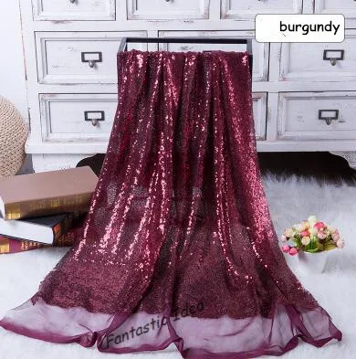 130x50 см DIY 3 мм блестка блестящая золотая, серебряная, блестящая ткань для одежды сценические вечерние свадебные украшения для дома - Цвет: burgundy