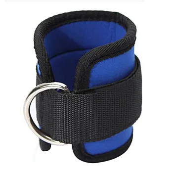 

2018 Fitness D-ring Ankle Strap Buckle Body Building Resistance Band Gym Thigh Leg Ankle Cuffs Power Weight Lifting Fitness Rope