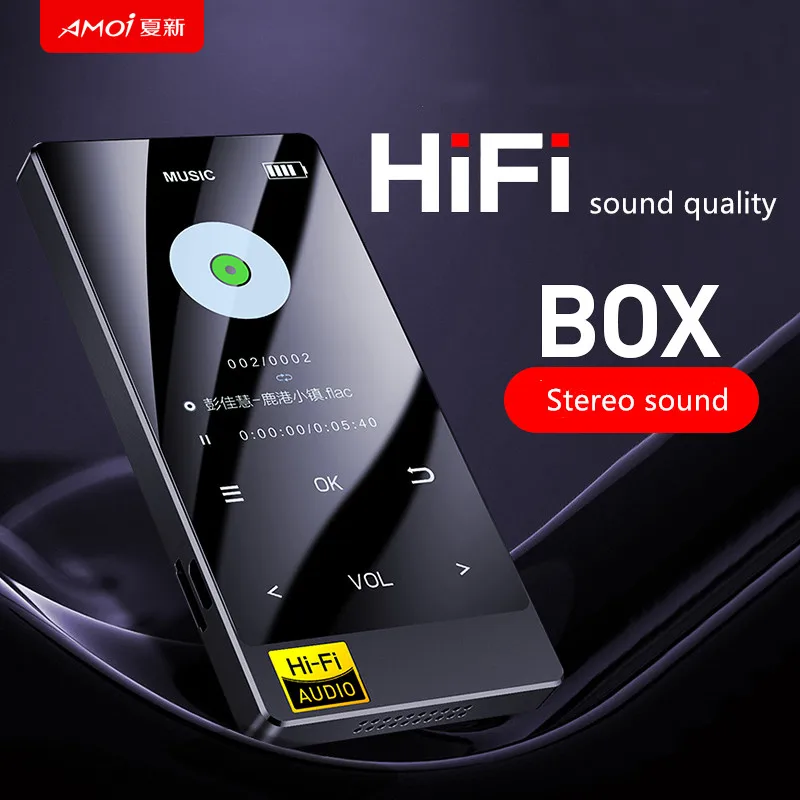 Профессиональный Спортивный Hi Fi стерео диктофон Amoi X3 с Bluetooth mp4 плеер FM радио