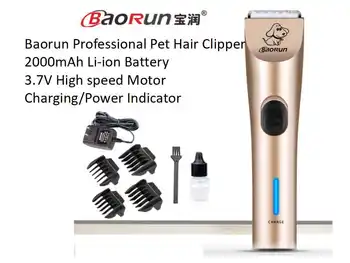 

Baorun 110~240V Pet Hair Clippers Dog Trimmer Cat Hair Clipper For Pet Haircut Dogs Grooming Cutting Dogs Hair Li-ion C1