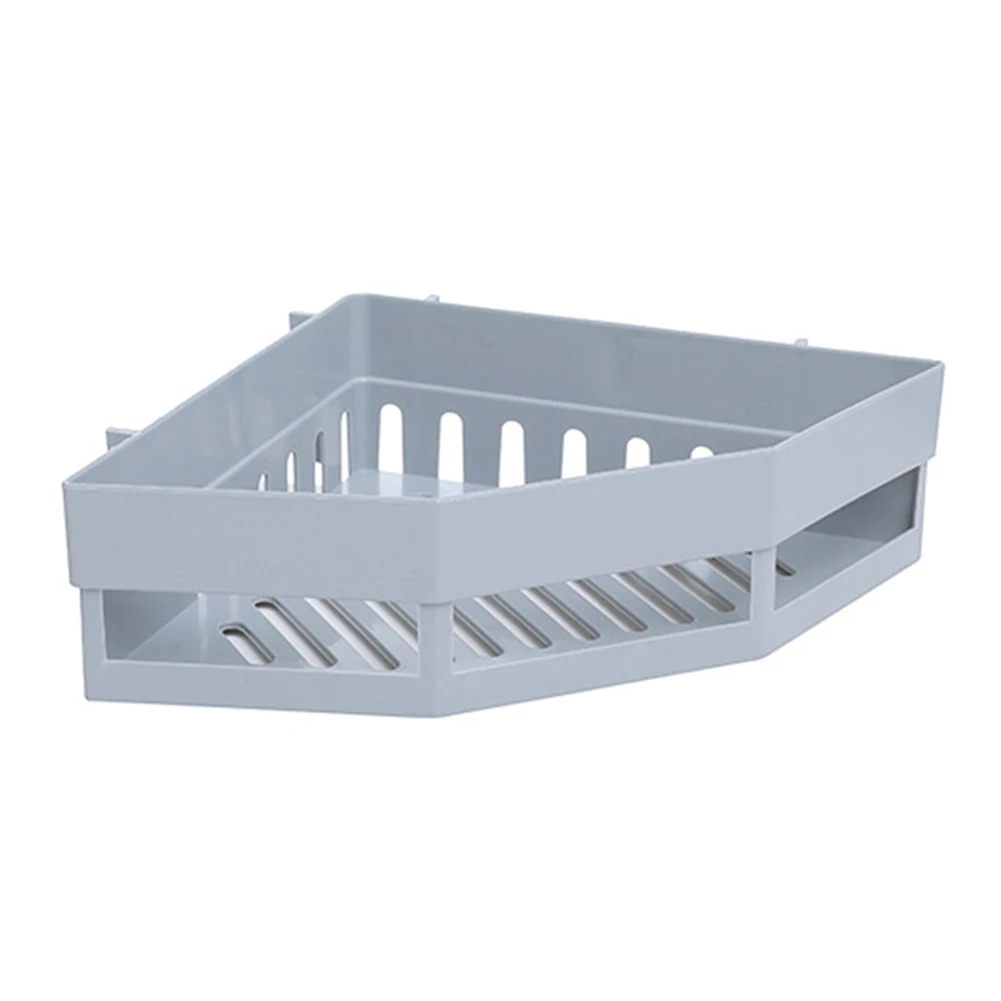 

Corner Drain Shelves Bathroom Storage Rack Punch-Free Strong Wall Suction Shelf HG99
