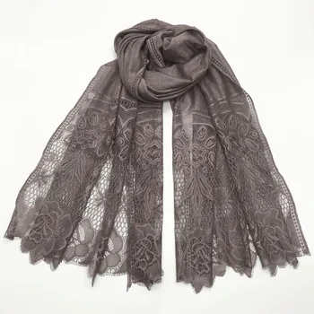 

Women floral lace wrinkle scarves bandhnu cotton crinkle scarf muslim hijab wraps headband pleat shawls/scarf 10pcs fast ship