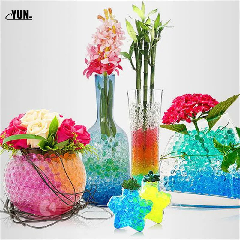 1000pcs Hydrogel Pearl Shaped Green Crystal Soil Water Beads Mud Grow Ball Wedding Growing Bulbs 5DYQ001 (21)