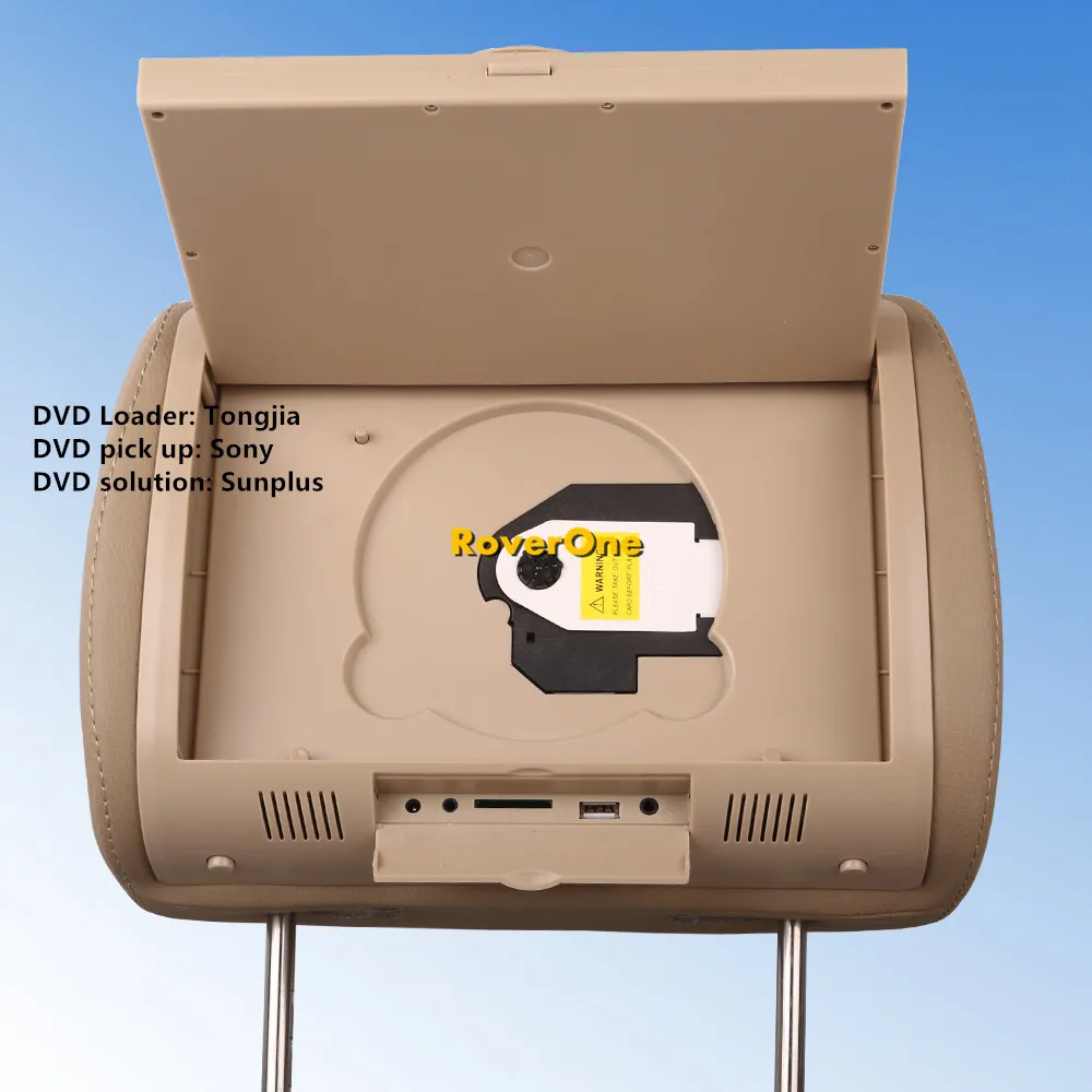 2 предмета x 7 дюймов автомобиля шины Авто encosto de cabeca сделать Карро DVD Audio Video подголовник автомобиля dvd-плеер encosto de cabeca com DVD