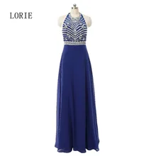 Royal Blue Abendkleider 2016 Real Photo Bodenlangen Chiffon Sicke Strass Für Besondere Anlässe Formale Abend-partei-kleider
