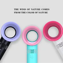 Портативный USB вентилятор перезаряжаемый портативный бескорпусный вентилятор Ручной мини-кулер без лопастей портативный вентилятор с 3 вентилятором уровень скорости светодиодный индикатор